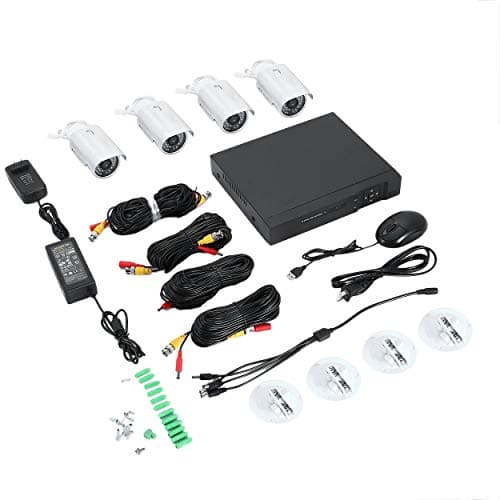 1/3 Recording DVR HD Camera Night Vision Surveillance Security Indoor Outdoor Monitor CCTV Column System Video Recorder