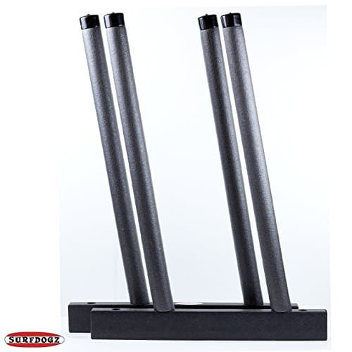 Surfdogz - 2 SUP, Paddle Board Steel Peg /Poly Base Wall Rack Set