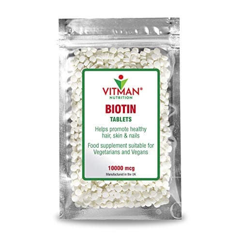 BIOTIN 10,000mcg - Extra Strength Tablets (180)