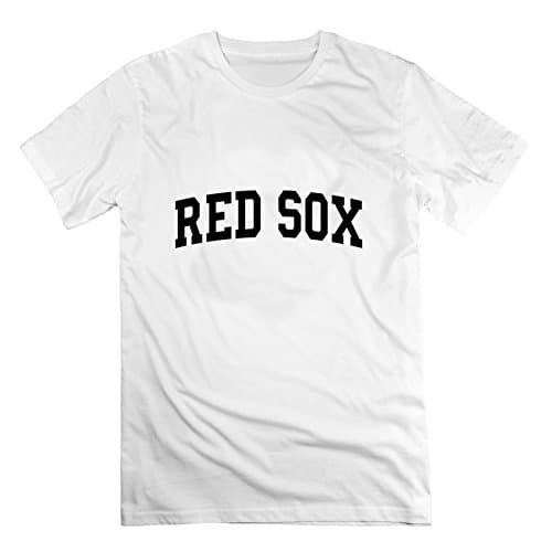 Redsox-block Designed Elegent : Large Mentop-shirt White- Made In Good Quality.