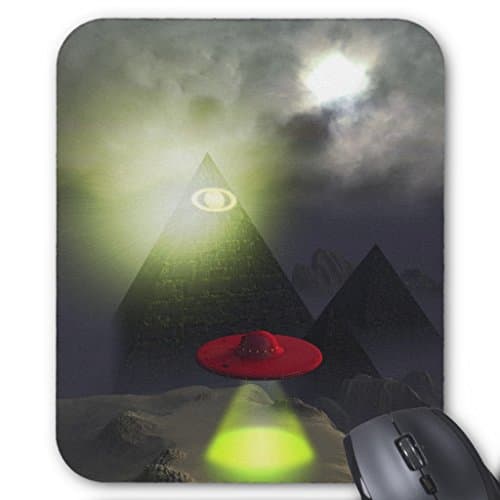 Zazzle Illuminati Pyramid and Ufo Mousepad