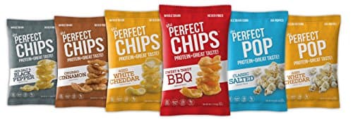 Protein Chips and Popcorn Variety Pack by IPS All Natural | IPS Chips and Pop Whey Protein Snack | Tasty and Healthy Snack With Low Carb, Gluten Free, Non GMO Corn, No Artificials | 1oz Pack of 8