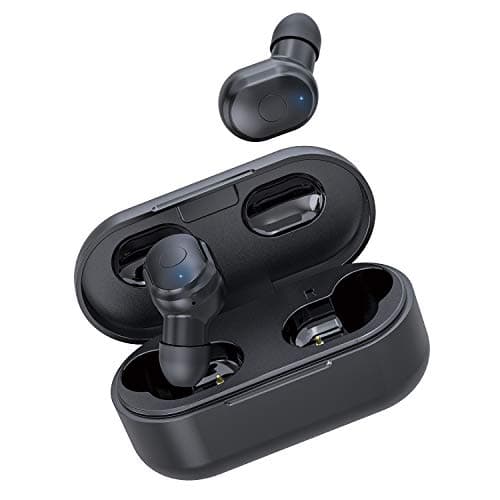 AUSDOM TW01 Bluetooth Wireless Earphones, True Wireless Bluetooth 5.0 Earbuds with CVC 8.0 Noise Cancelling Dual Microphone, 20H Playtime HiFi Stereo Sound Headphones with Charging Case