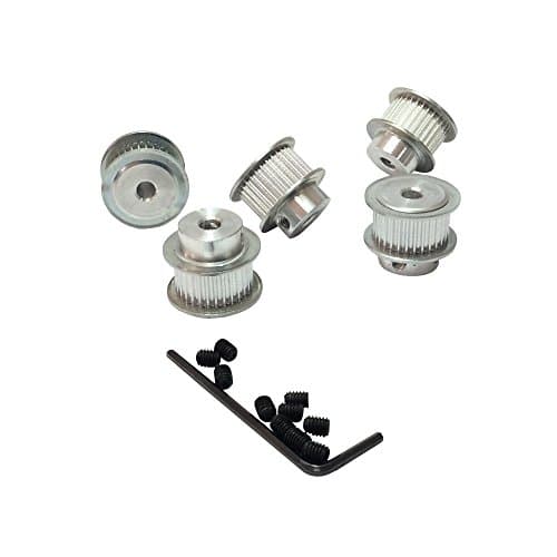 BEMONOC 30 Teeth 2GT Timing Pulleys Bore 5mm 8mm Pack of 5pcs for 2GT Open Timing Belt Width 9mm 2GT-9 Belt