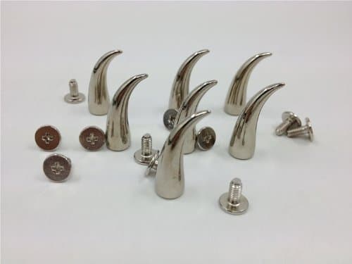 Ottery DIY Accessories Dragon Claw Studs 20pcs 20*7MM SILVER Steel Punk Rock Spikes Nailhead For DIY Shoes Decor Craft Gift