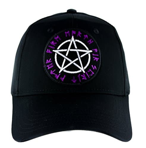 Script Rune Wiccan Pentagram Hat Baseball Cap Alternative Clothing Pagan Witchcraft