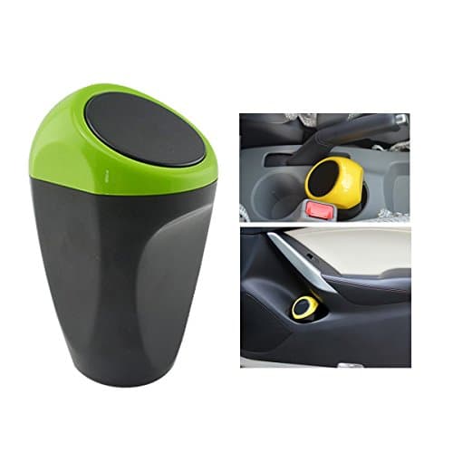 chekue Small Car Garbage Can - ABS Plastic, 15 * 9 * 6 cm (green)