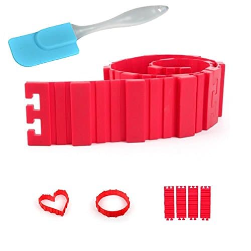 Kukcone 4 Pcs/Set Nonstick Silicone Magic Bake Snakes Cake Mold DIY Baking Cake Pan Design Your Cakes Any Shape