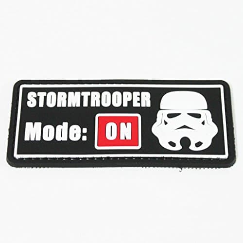 Tactical Safety Essentials PVC 3D Velcro Morale Patch Star Wars Stormtrooper Mode:ON Airsoft Military 1.25 x 3"