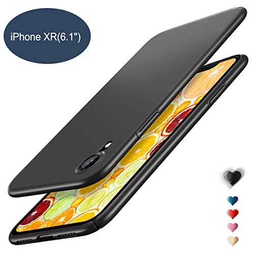 Phone Case for iPhone XR, Ultra Thin Slim XR Case Hard Plastic Protective Matte Phone Cover Case Full Protection Anti-scratch for iPhone XR (2018) 6.1 inch (Black)