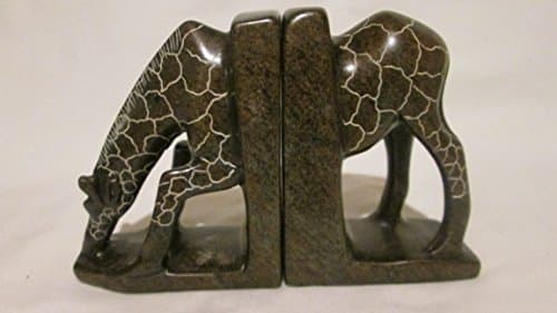 Shona Art Bookends Giraffas