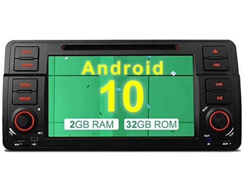 MUCWAUTO for BMW E46/320/325 Auto GPS Navigation 7 Inch Android 10.0 Car Media Player with WiFi Radio DVD Player Rear Camera