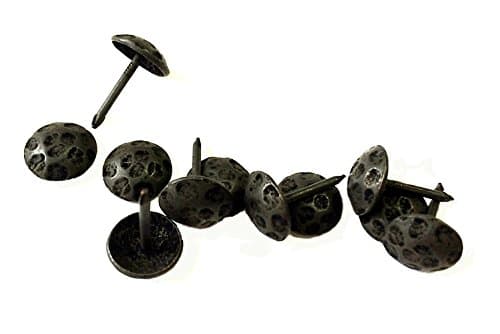 Clavos, Round, (25 Pack) 7/16" Diameter Head, Aged-pitted Look, Oil Rubbed Bronze Finish