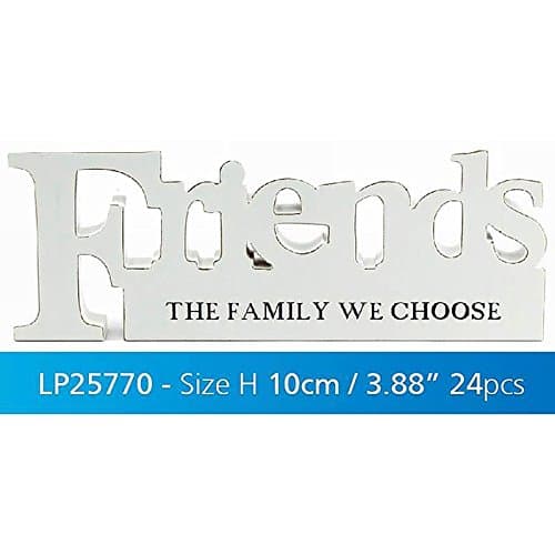 Shabby Chic Collection Decor White Words Friends