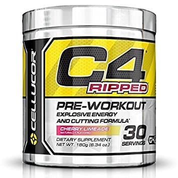 Cellucor C4 Ripped Preworkout, Cherry Limeade 30 serv