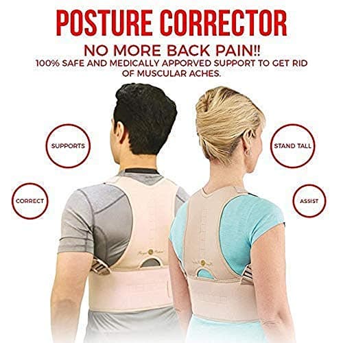 TRENDBUY Posture Back Support Brace For Back Pain Relief Back Brace Posture Corrector Therapy Shoulder Support Belt for Lower and Upper Back Pain Relief For Men and Women (M)