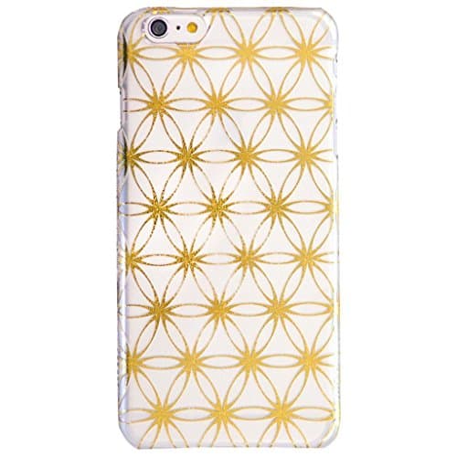 Ankit Gold Sacred Geometry iPhone 6 Case Clear Transparent Case Protective Beautiful Design Case with Anti Shock Absorption, 4.7 inch