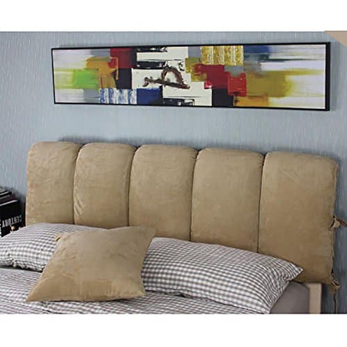 FLHSLY lumbar support cushions reading pillows bedside backrest bedside cushions Oversized Double people washable beige Back wedge cushions , beige , 60120cm