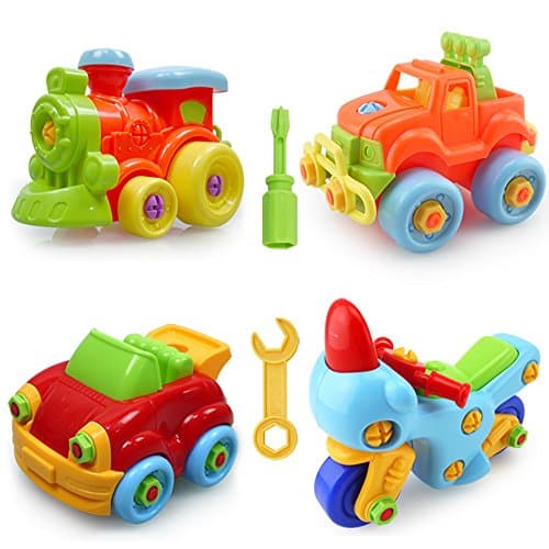 Wisleo Take A part Toy STEM Learning Construction Engineering Building Play Set for Boys and Girls - Easy to Assemble and Disassemble Best gifts for Kids Ages 3 and up (Random Color)