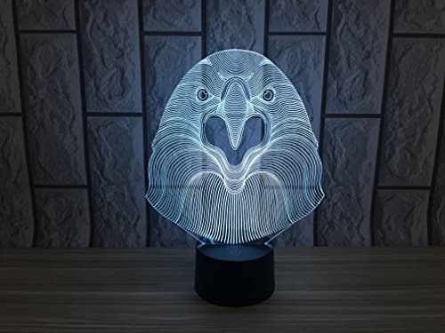 3D Illusion Owl LED Night Light Children Bedroom USB powered 7 Colors Colorful For Awesome Christmas Gift
