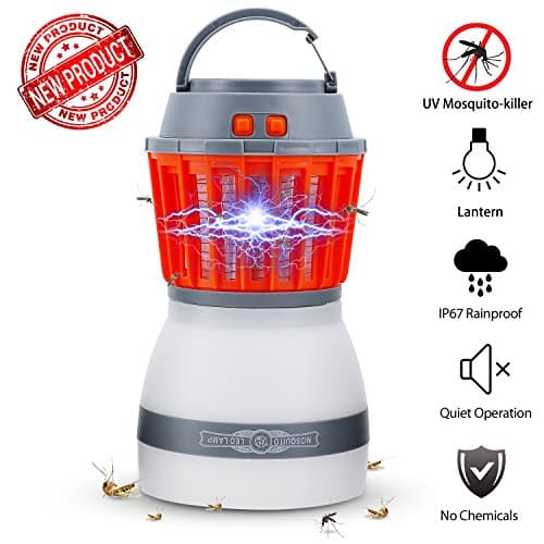 Bug Zapper Lamp-Mosquito Zapper Lamp-2-In-1 Zapper Lantern Charge Via USB-Lightweight Camping Gear &amp; Accessories For The Outdoors &amp; Emergencies-IP67 Waterproof-Compact- 2200mAh Rechargeable Travel Lig