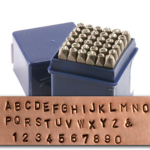 36 Piece Metal Number Stamp Set 3mm
