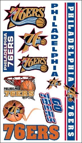 NBA Temporary Philadelphia 76ers Tattoo