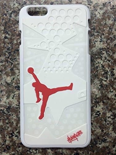 NSY® - Air Jordan PC Hard Case for Apple iPhone 6/6S (Sole 4 - White)