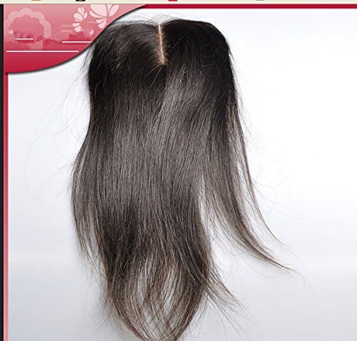 6A Best-Selling 1PC Mid- Part Lace Front Closure 4"4" Cambodian Virgin Human Hair Straight Natural Colour
