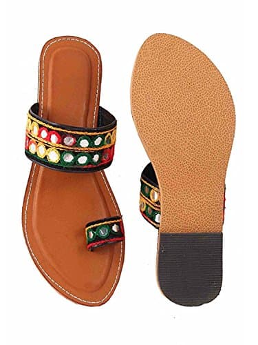 QASMI Women Designer Kolhapuri Flats