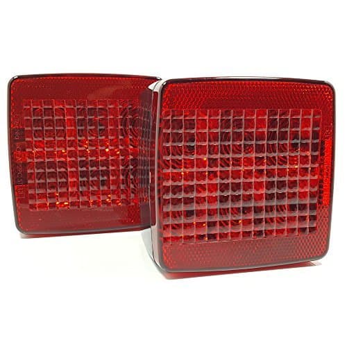 LED Submersible Trailer Tail Lights, Under 80" Combo Stop, Turn and Tail Functions with License Plate (Made in the USA)