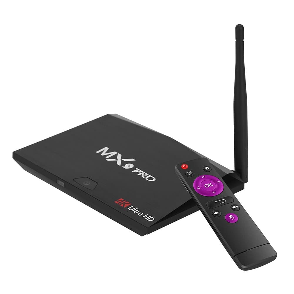 MX9 Pro Android 8.1 TV Box RK3328 Quad Core 64Bit 2G + 16G H.265 UHD 4K VP9 HDR 3D Mini PC WiFi Bluetooth 4.0 EU Plug