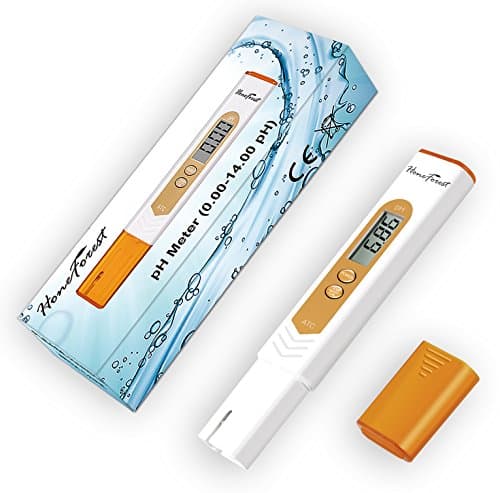 Digital pH Meter Tester, High Accuracy(±0.01) and Reliable, HoneForest pH Tester Pen for Hydroponics, Aquariums, Pools, Spas, Drinking Water, etc. 0.00-14.00 pH Testing Range