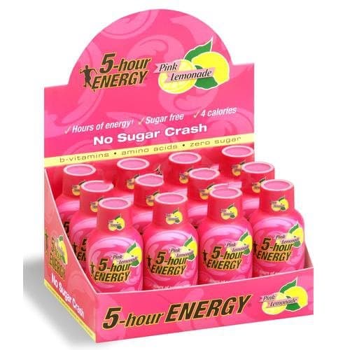 Five Hour Energy Drink, Pink Lemonade, 12 Count Display-2pack
