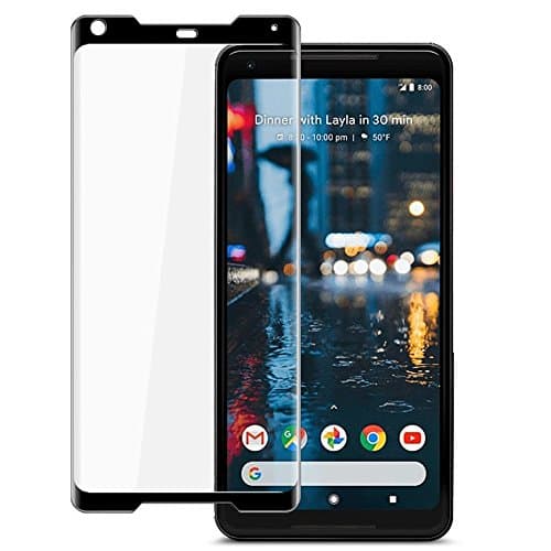 Google Pixel 2 XL Screen Protector,Elebase Full Coverage Case-friendly Tempered Glass,Anti-Bubble,Anti-Scratch,9H Hardness Clear Film for Google Pixel 2 XL(Black)