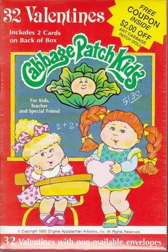 Cabbage patch Kids School Valentines(retro)