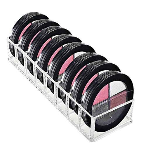 Makeup Compact Powder Holder, Acrylic Blushes, Highlighters Eyeshadow Organizer