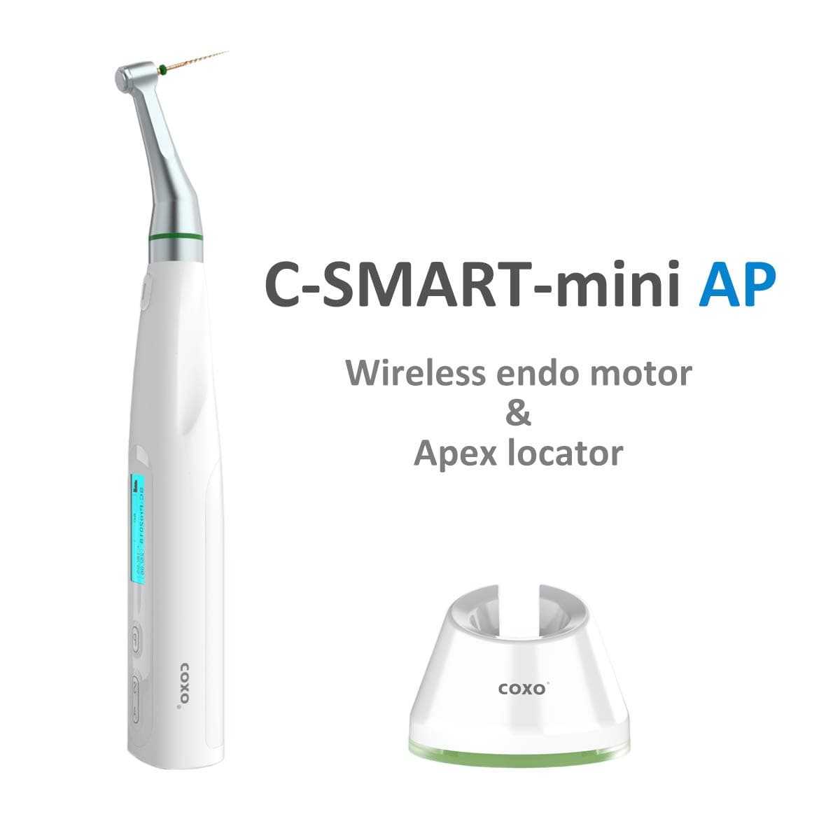 Two in one Coxo C-Smart Mini AP Endo Motor Wireless Apex Locator with Reciprocation System and Contactless Charging