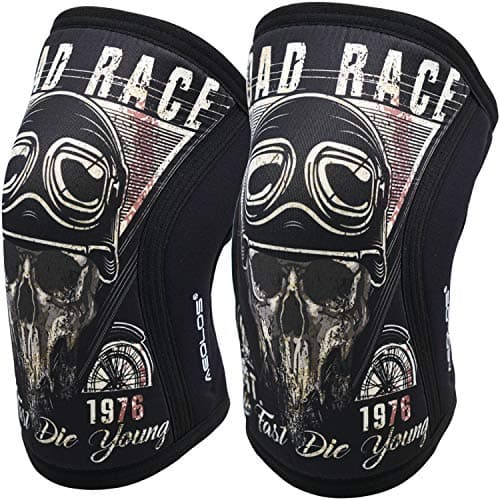 Knee Sleeves (1 Pair), 7mm Thick Compression Knee Braces Support for Weightlifting, Cross Training,Powerlifting,Bodybuilding,Squats,Gym and Other Sports