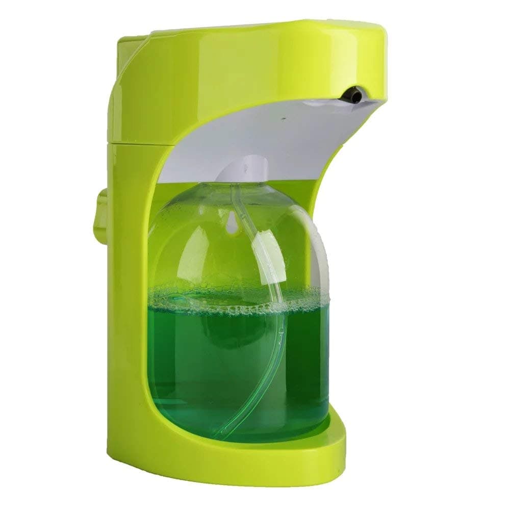 Automatic Touchless Foam Soap Dispenser Sensor/Foam Pump for Bathroom and Kitchen on Countertops ,Homemade Foam Mounted Shampoo/Dishwashing Liquid/ Lotion 500ML (Green)