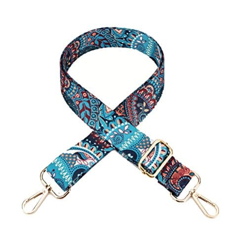 Multicolor Canvas Wide Strap Replacement Purse Strap Replacement Removable Crossbody Strap for Handbags