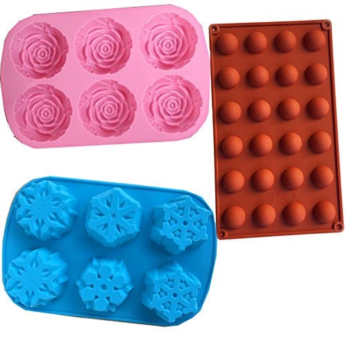 3pcs Silicone Cake Bread Chocolate Jelly Candy Baking Mould Craft Mold