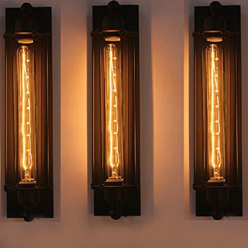 MBLYW Modern Style Wall Lamp LED Wall Lights Creative Wall Light Retro Wall lamp Industrial Wind Wall lamp bar Wall lamp Heavy Metal Wrought Iron Creative Personality, Wall lamp 40W (no Light Bulb) [Energy Class A+++]