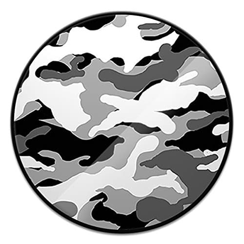 FELOOWSE Expanding Stand Grip, Multi-Function Pop Mount Socket for Cell Phone Holder Smartphones and Tablets - Camouflage White Black