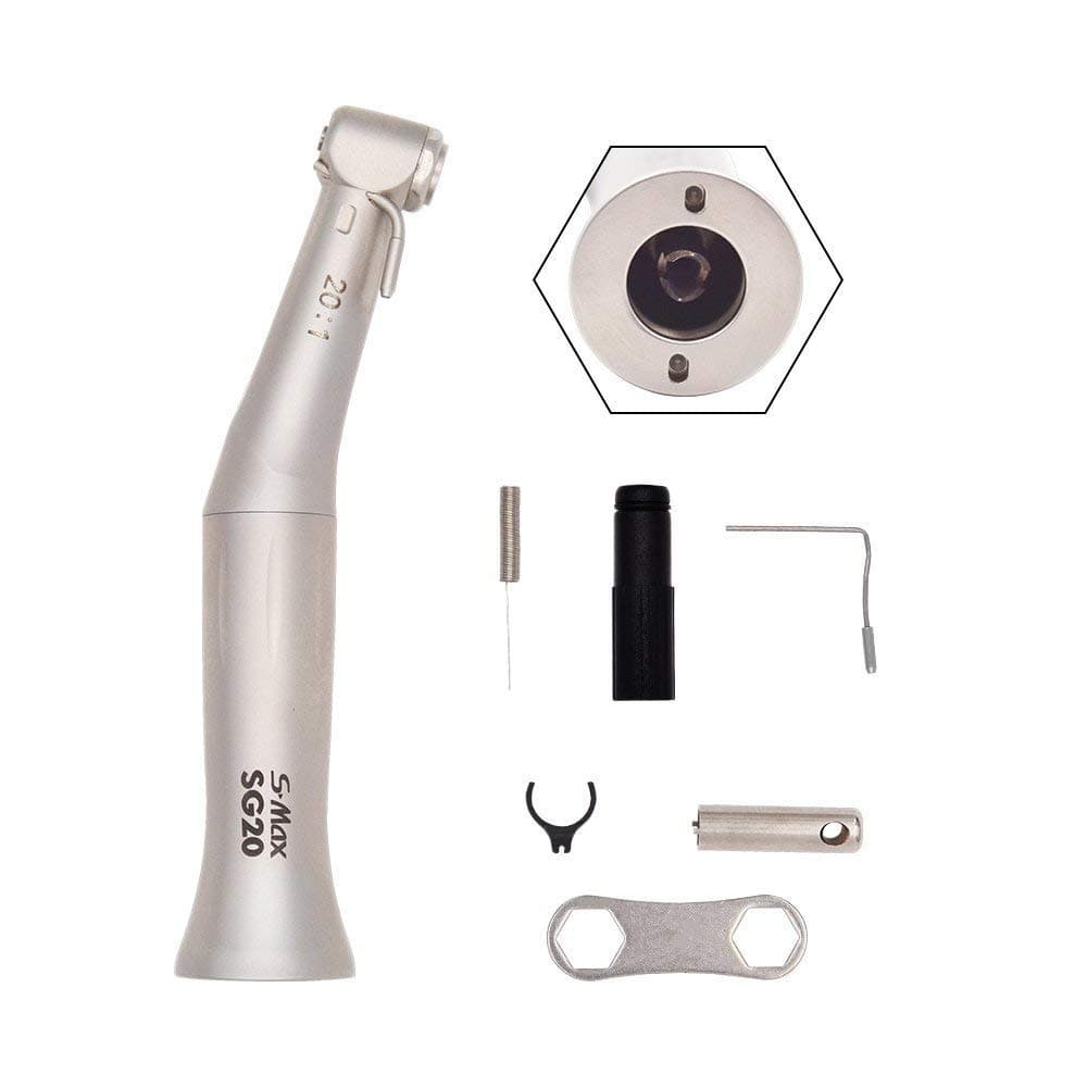 20:1 Implant Contra-Angle Slow Speed Push Button Handle for Etype Motor