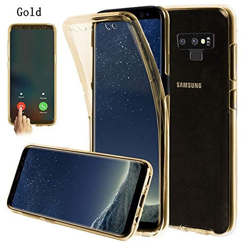 Galaxy Note 9 Case,AMASELL 360 Coverage Full Body Protective Shell Shockproof Front and Back Crystal Soft Silicone Rubber Case Cover for Samsung Galaxy Note 9