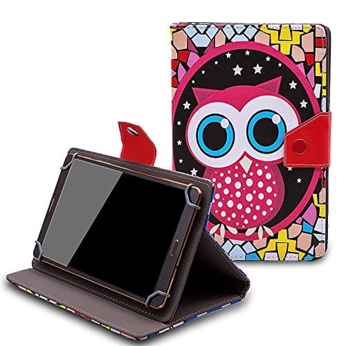Nextbook Ares8 8 inch Case - Tsmine Universal Lightweight Stand Folio PU Leather Case Protective Cover for Nextbook Ares8 8 inch Tablet,Owl Under the Stars