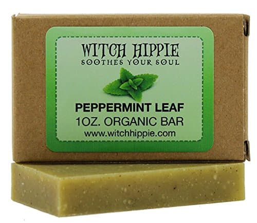 PEPPERMINT LEAF 1OZ ORGANIC SOAP BAR BY WITCH HIPPIE