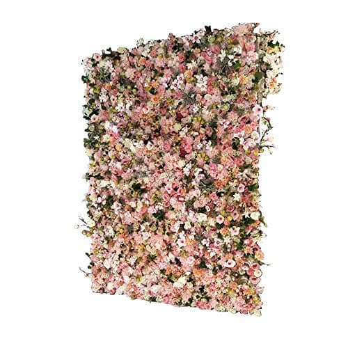 XIAOLIN Blush Silk Hydrangea Flower Mat Wall Wedding Event Decor DIY Arrangements Party Home Decorations (color : 08)