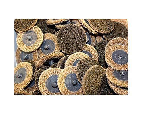 Car Builder Supply 760q50 Sand Loc Quick Change Type R Surface Conditioning Finishing Discs Course Brown 50pc 2" Diameter